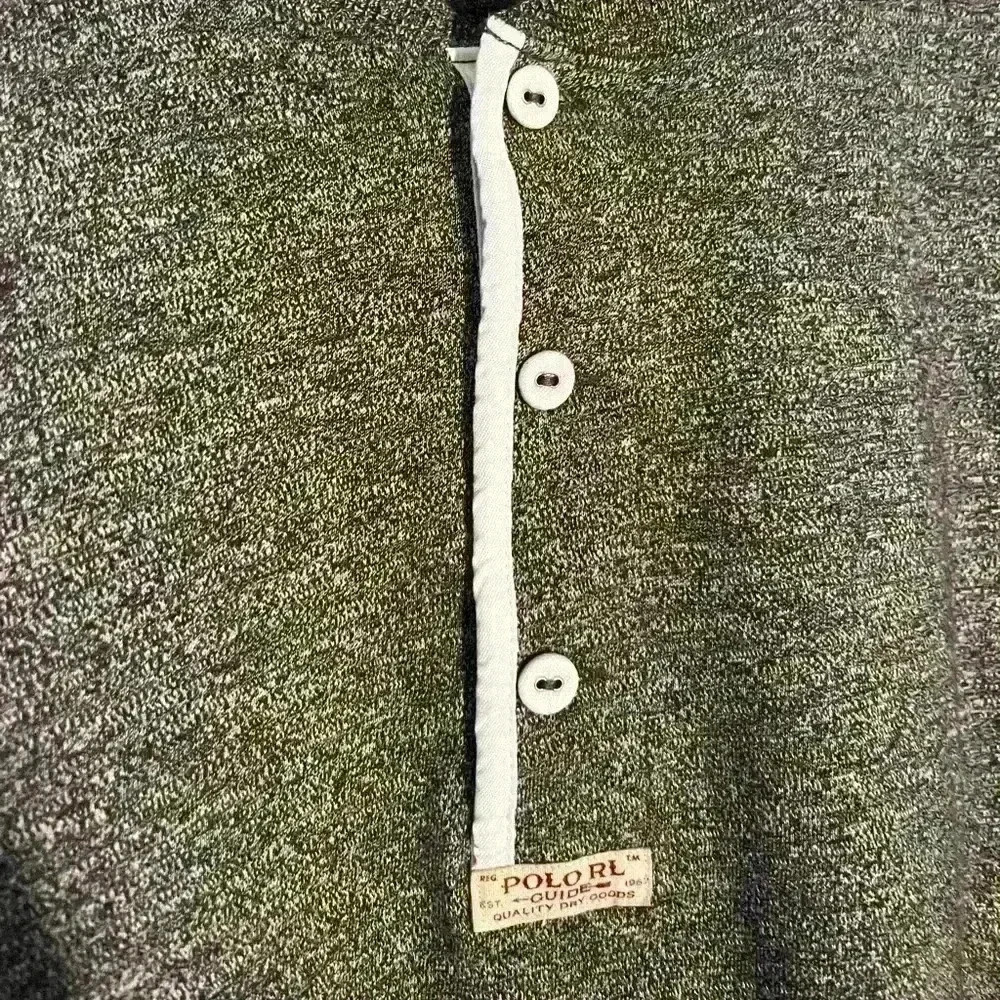 Vintage Polo Ralph Lauren Polo RL Guide Quality Dry Goods Henley Shirt Medium - Picture 3 of 5